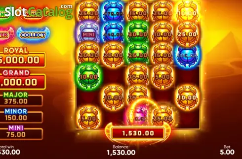 Скрин3. 4 Egypt Scarabs: Hold and Win слот