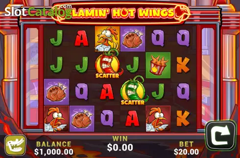 Скрин2. Flamin' Hot Wings слот