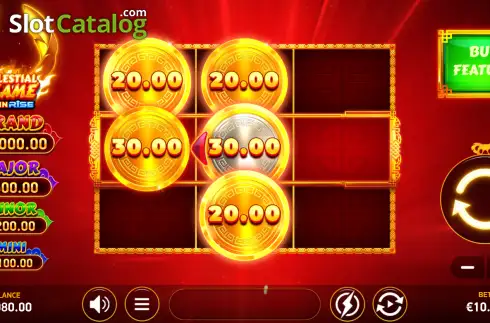 Скрин2. Celestial Flame Coin Rise слот
