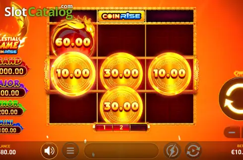 Скрин3. Celestial Flame Coin Rise слот