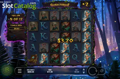 Скрин3. Elven Forest слот