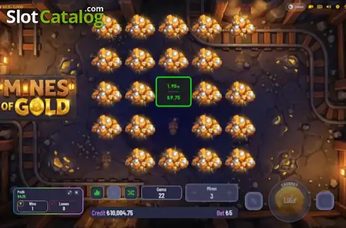 Скрин2. Mines of Gold (LiveGames) слот