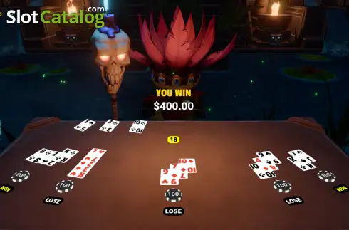 Скрин3. Tiki 21 Blackjack слот