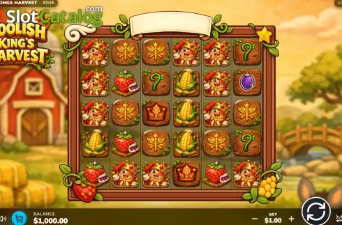 Скрин2. Foolish Kings Harvest слот