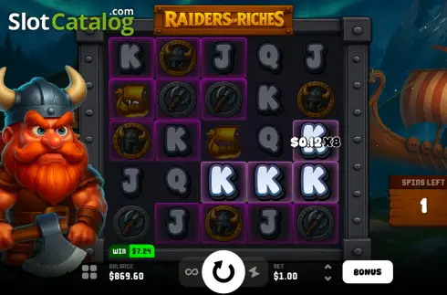 Скрин3. Raiders Of Riches слот
