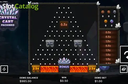 Скрин2. Crystal Cart Pachinko слот