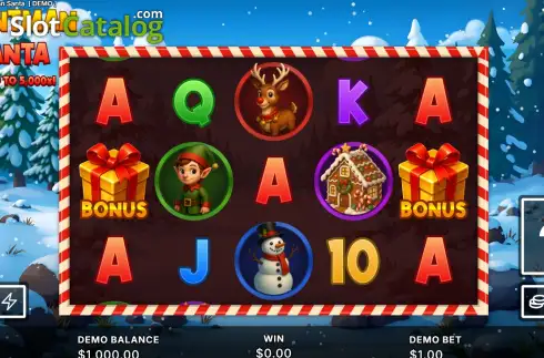 Скрин2. Stuntman Santa слот