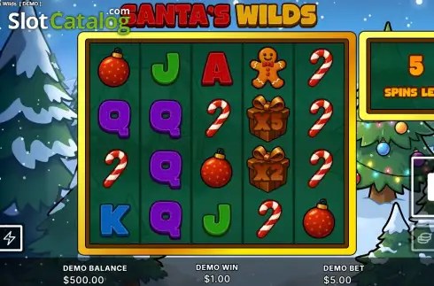 Скрин2. Santas Wilds слот