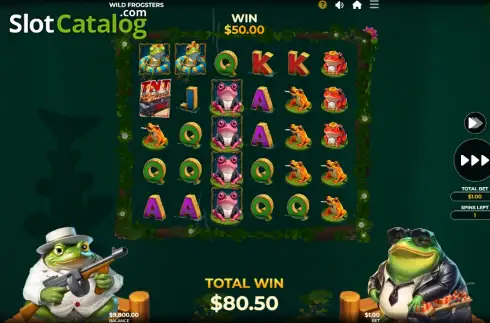 Скрин3. Wild Frogsters слот