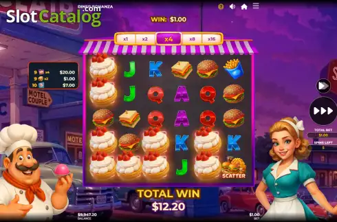 Скрин3. Diner Bonanza слот