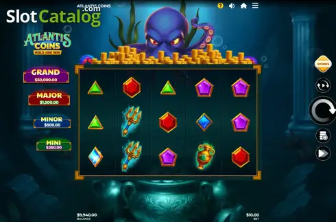 Скрин2. Atlantis Coins слот