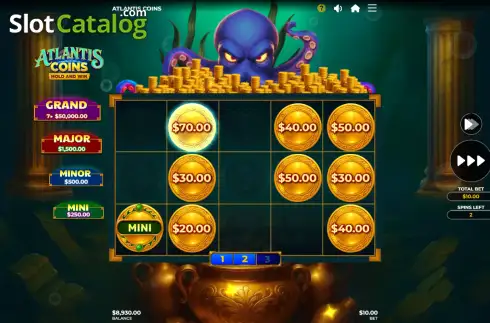 Скрин3. Atlantis Coins слот