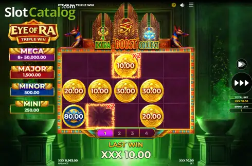 Скрин3. Eye of Ra Triple Win слот
