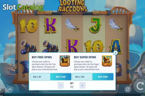 Скрин3. Looting Raccoons слот