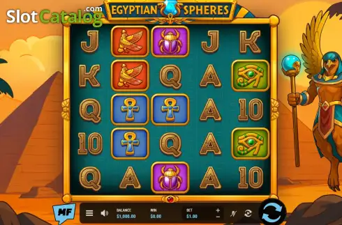 Скрин2. Egyptian Spheres слот