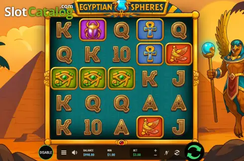 Скрин3. Egyptian Spheres слот