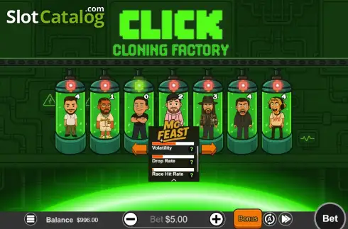 Скрин2. Drop the Boss: Click Cloning Factory слот