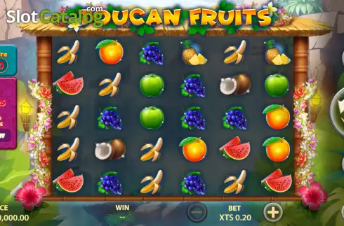 Скрин2. Toucan Fruits слот