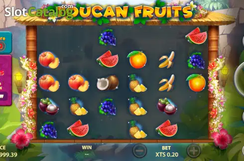 Скрин3. Toucan Fruits слот