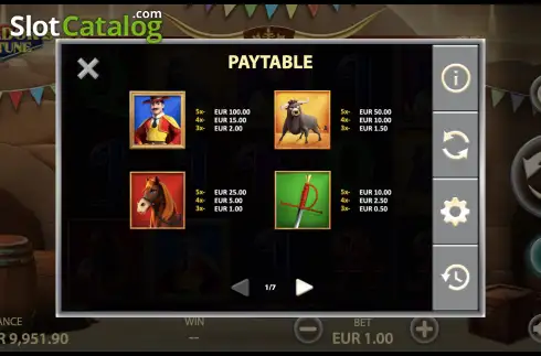 Скрин8. Toreadors Fortune слот
