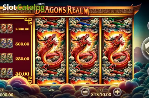 Скрин2. Dragons Realm слот