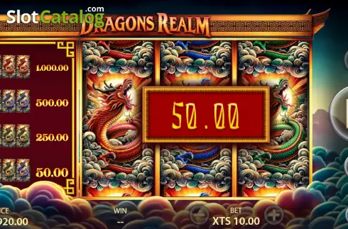 Скрин3. Dragons Realm слот
