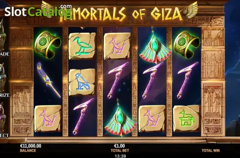 Скрин2. Immortals of Giza слот