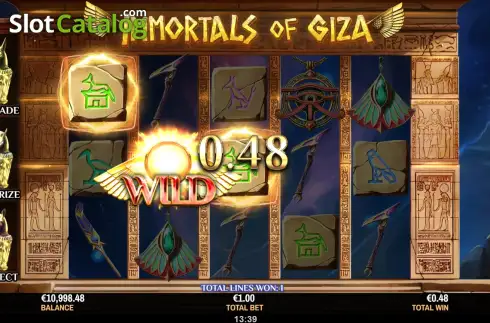 Скрин3. Immortals of Giza слот