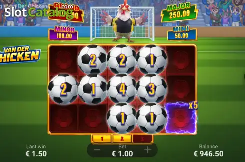 Скрин3. Van Der Chicken: Hold and Win слот