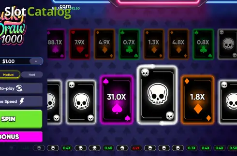 Скрин2. Lucky Draw 1000 слот