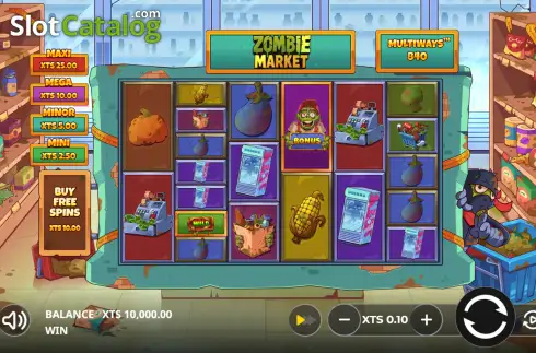Скрин2. Zombie Market слот