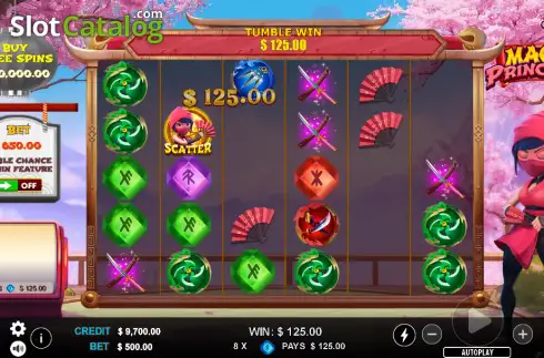 Скрин3. Magic Princess (Ninja Gaming) слот