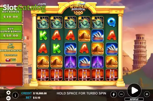 Скрин2. Wonder Bonanza 1000 слот