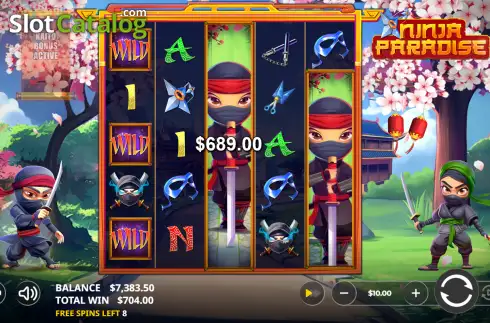 Скрин3. Ninja Paradise слот