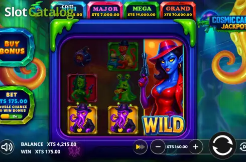 Скрин3. Cosmic Cartel Jackpot слот