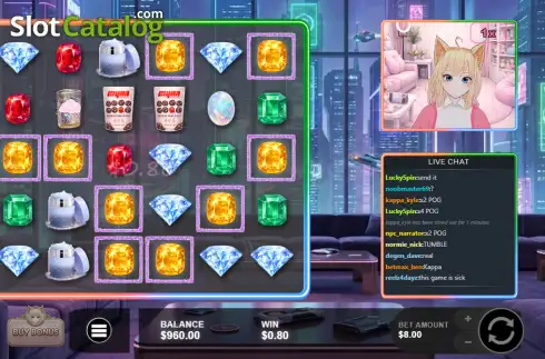 Скрин3. Naughty Streamer слот