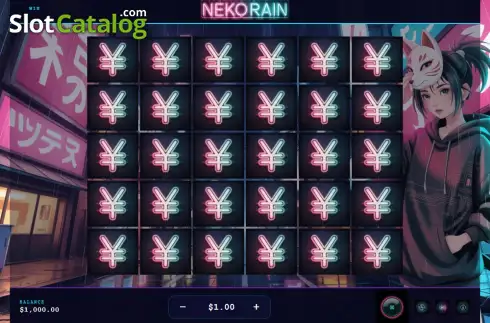 Скрин2. Neko Rain слот