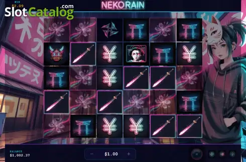 Скрин3. Neko Rain слот