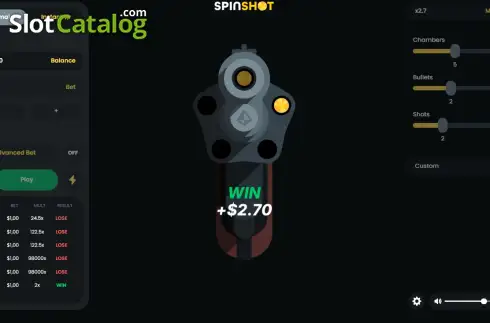 Скрин3. SPINSHOT слот