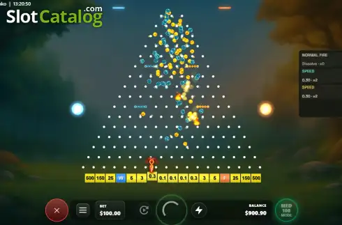 Скрин3. Elemental Plinko слот
