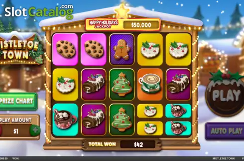 Скрин2. Mistletoe Town слот