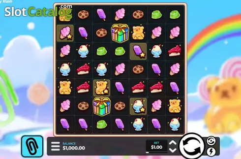 Скрин2. Candy Rush (Paperclip Gaming) слот