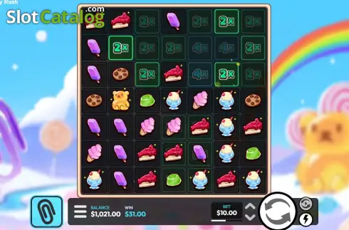 Скрин3. Candy Rush (Paperclip Gaming) слот