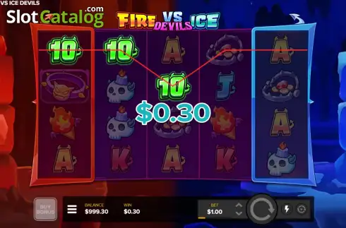 Скрин3. Fire vs Ice Devils слот