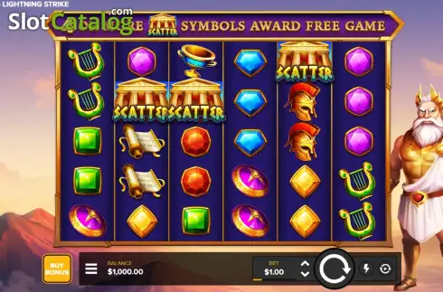 Скрин2. Zeus Lightning Strike слот