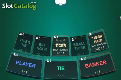 Скрин2. Virtual Tiger Baccarat слот