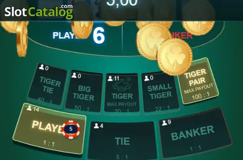 Скрин3. Virtual Tiger Baccarat слот