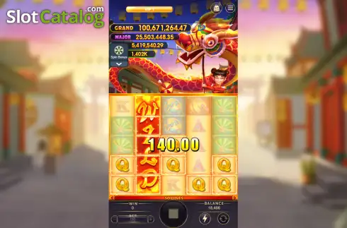 Скрин3. Dancing Dragon (Pegasus) слот