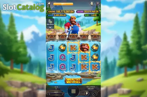 Скрин3. Wealthy Waterfall слот