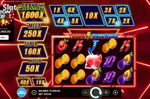 Скрин2. Turbo Diamonds слот